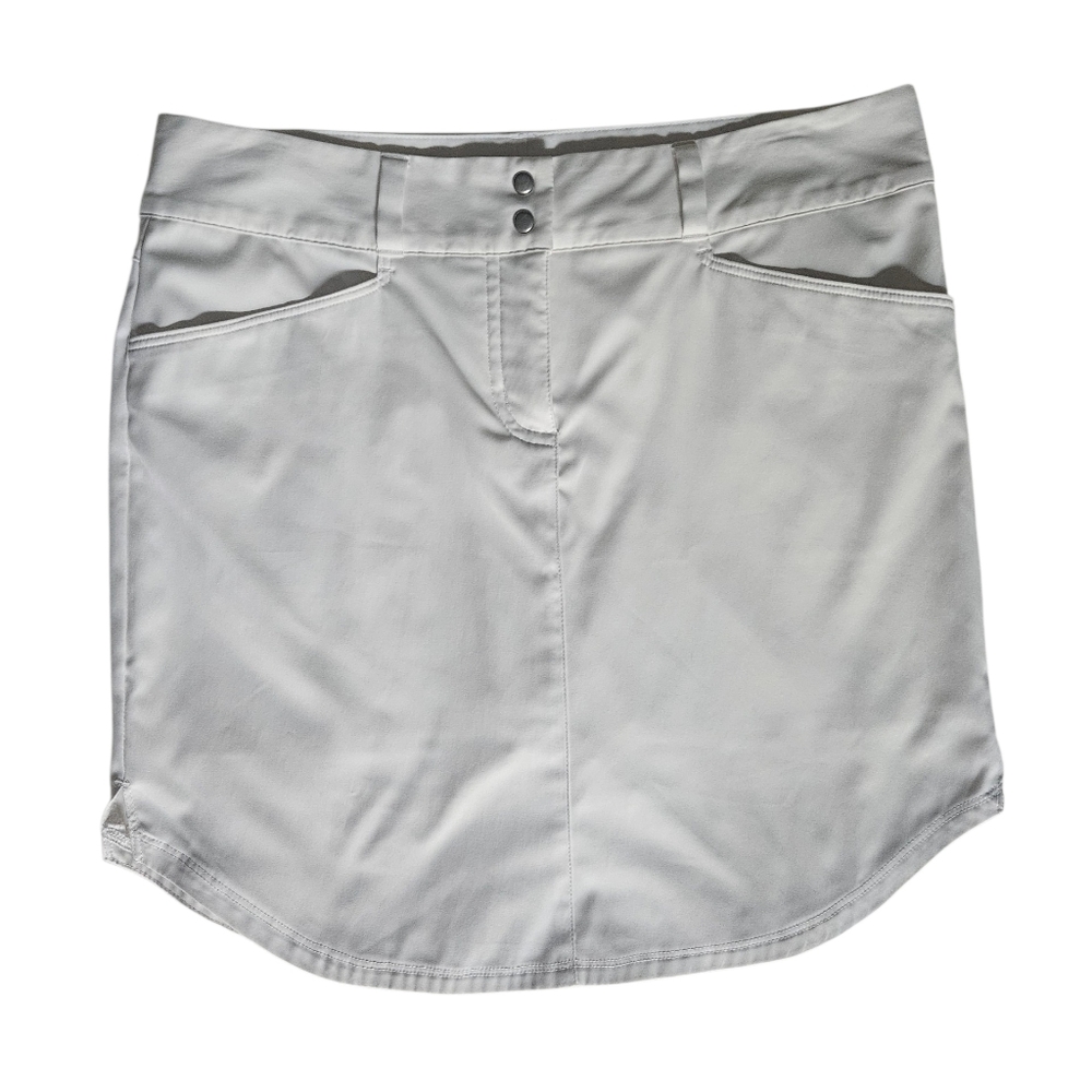 ADIDAS White Athletic Golf Tennis 3-Stripes White Skort | SZ 4 - Picture 2 of 11